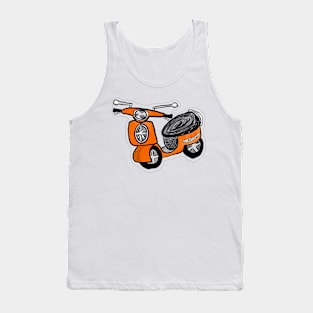 Scooter orange Tank Top